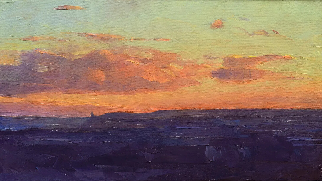 Rich Bowman, Late in the day (detail). Courtesy of Bonner David Galleries