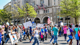 The Tax March (also known as the Tax Day March and Trump's Tax Day) was a series of demonstrations held in more than 150 locations throughout the United States on April 15, 2017. The intent was to pressure U.S. President Donald Trump to release his tax returns