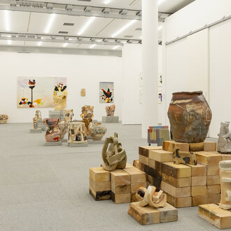 Jun Tsunoda and Shun Kadohashi, In the making, exhibition view. Courtesy of Gallery Common 