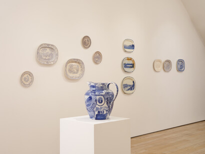 Paul Scott, One way or another, exhibition view. Courtesy of HB381 Gallery