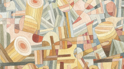 Osaka Party, watercolour, 16 x 12 cm, Mark Weighton, 2025