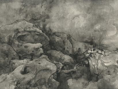 Tai Xiangzhou, Celestial tales — A crouching dragon born of clouds 天象 — 云生卧龙 (detail), 2015. Courtesy of Fu Qiumeng Fine Art