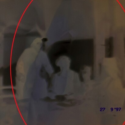 Castello di Gropparello, provincia di Piacenza. Negativo del terzo scatto, dettaglio. Foto di Walter Maria Calarco 