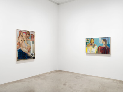 Danielle Orchard, Borrowed chord, exhibition view. Courtesy of Perrotin