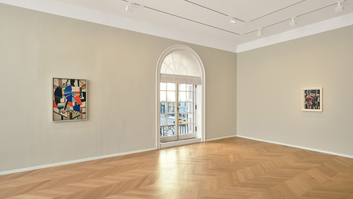 Fernand Léger, The mechanical paintings, exhibition view. Courtesy of Skarstedt Gallery