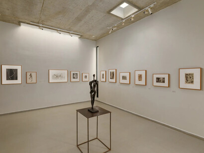 Krishna Reddy at 100: of friendships, exhibition view. Courtesy of Experimenter 