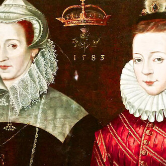 Unknown artist, Double portrait of Mary, Queen of Scots and James VI (detail), 1580s. Courtesy of National Galleries of Scotland
