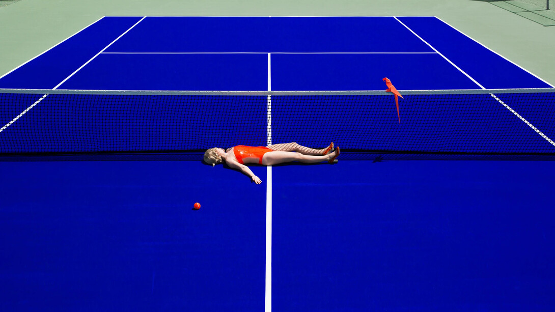 Reine Paradis, Tennis, jungle series 1/3 (detail). Courtesy of Markowicz Fine Ar