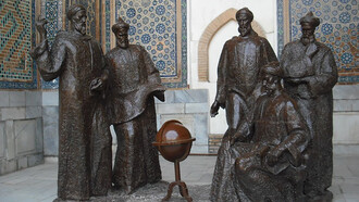 Semerkant Registan Ulugbek Avicenna (Ibn Sina) and other scholars, Uzbekistan