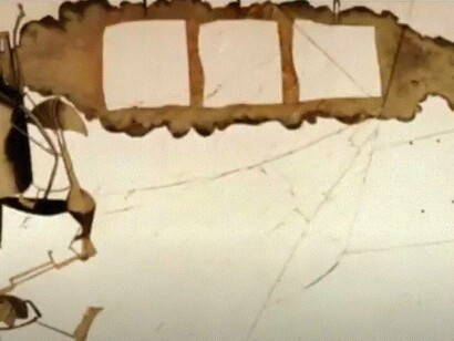 Sezione superiore dell'opera Il grande vetro