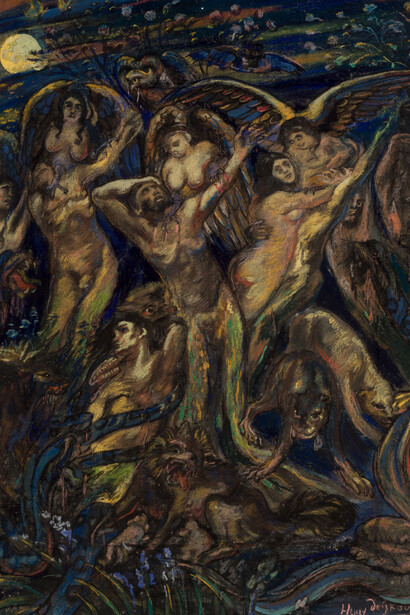 Henry de Groux, Les harpies, 1894. Avec l'aimable autorisation du Maison Hannon 