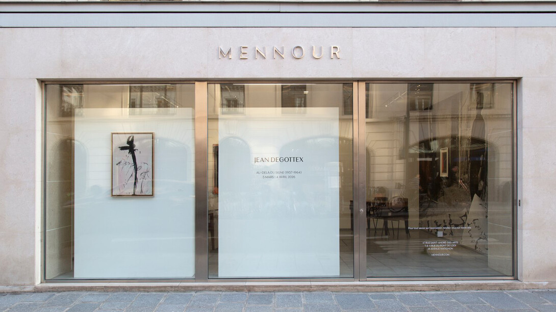 Jean Degottex, Au-delà du signe (1957-1964), vue d'exposition. Avec l’aimable autorisation de la Galerie Kamel Mennour