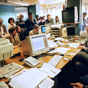 The editorial staff of La repubblica. Courtesy of Mattatoio di Testaccio