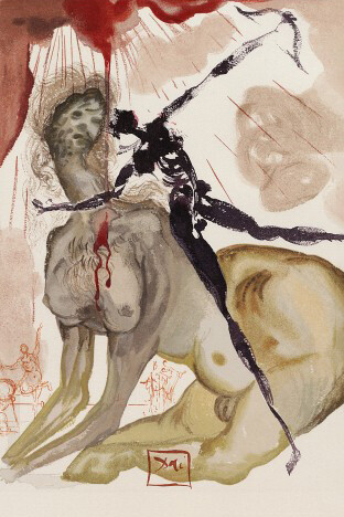 Salvador Dalí, Ilustración de La Divina Comedia (1960)