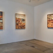 Petra Cortright, Quicksilver sea bubble dramamine dream, exhibition view. Courtesy of 1301PE Gallery