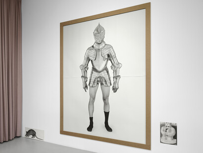 Karl Haendel, Blind faith, hope, Pandora’s box, messiahs, exhibition view. Courtesy of Wentrup