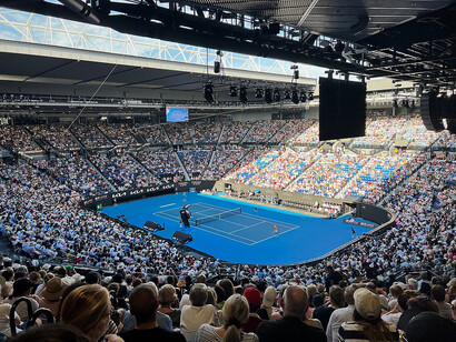 Le stade du Melbourne Park en Australie durant l'Australian Open