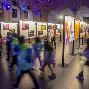 Fotociencia, vista de exhibición. Cortesía de Casa de la Ciencia