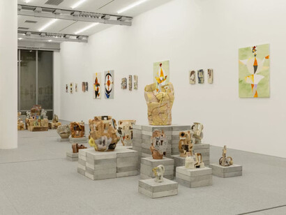 Jun Tsunoda and Shun Kadohashi, In the making, exhibition view. Courtesy of Gallery Common 