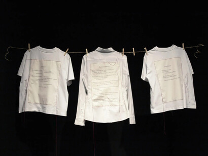 Ana María Caballero, Entre domingo y domingo, vista de exhibición. Cortesía de Max Estrella