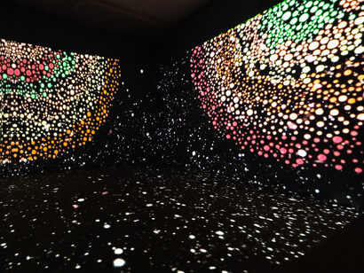 Songlines: tracking the seven sisters, exhibition view. Courtesy of Kiran Nadar Museum of Art