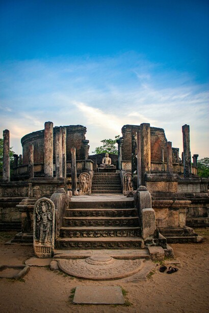Ruins of Atadage were the house of the tooth relic of Buddha during Polonnaruwa era