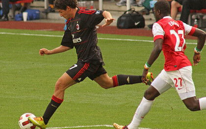Alexandre Pato pendant le match de la Ligue des Champions en 2010 opposant le Real Madrid a l'AC Milan