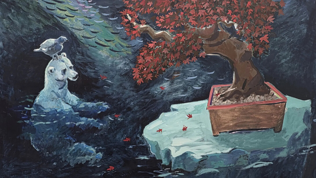 Charles Hascoët, Ours polaire et érable (detail), 2026. Courtesy of Magda Danysz Gallery