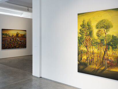 Vinod Balak, An axis for a revolution, exhibition view. Courtesy of Galerie Mirchandani + Steinruecke