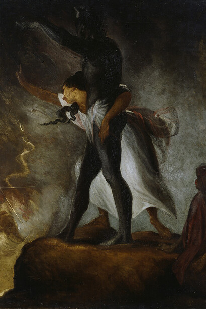 Johann Heinrich Füssli, Der gerächte (detail), ca. 1806. Mit freundlicher genehmigung der Hamburger Kunsthalle