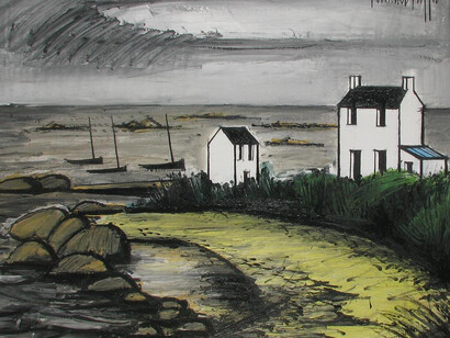 Bernard Buffet, La Bretagne 7, 1982. Courtesy of Opera Gallery