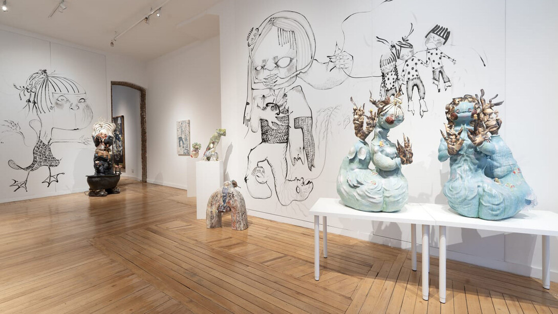Sami Tsang, Our family portrait, exhibition view. Courtesy of Claire Oliver Gallery