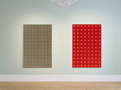 Peter Schuyff, A great sufficiency, exhibition view. Courtesy of Massimo De Carlo Gallery