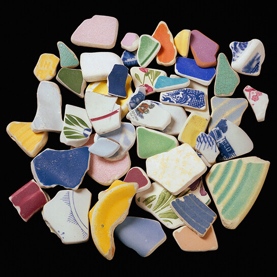 Susan Jorgensen, Pottery Chards 1/20, Nash Editions digital print on Somerset Enhanced, 14x14/30x22 inches, 2000/2004