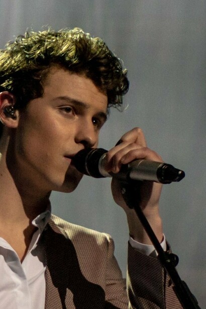 Shawn Mendes en concierto en Inglaterra, 2018