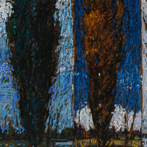 John Fincher, Poplar seasons (detail), ca. 1990s. Courtesy of LewAllen Galleries 