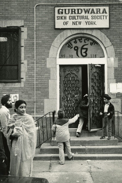 Eugene Gordon New York - Richmond Hill, Queens: the Sikh cultural center and Gurdwara (temple), 1985. Courtesy of the New York Historical