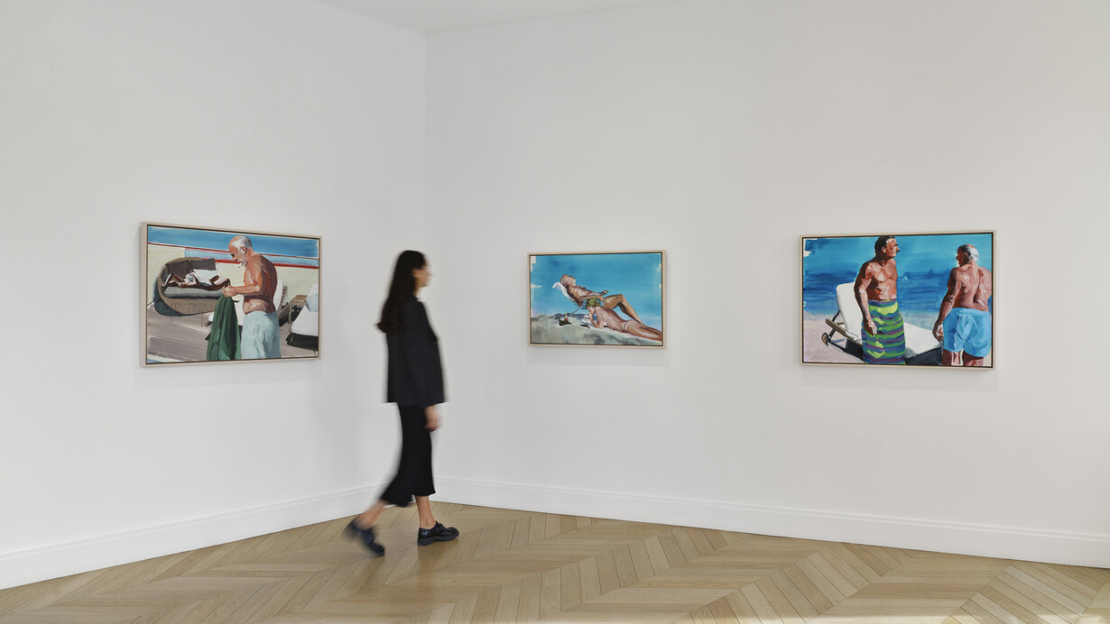 Eric Fischl, Couples, exhibition view. Courtesy of Skarstedt Gallery