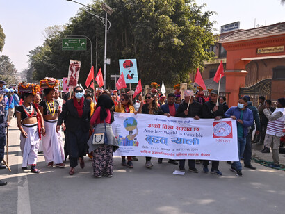 People's mobilisation such as through World Social Forum, is key to making a just transition possible @ Ashish Kothari