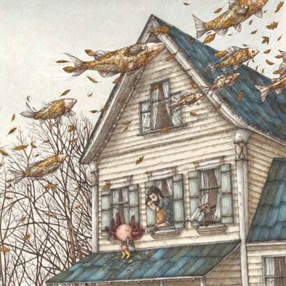 "Il richiamo della Palude", di Davide Calì e Marco Somà. Tavole cortesia Kite edizioni