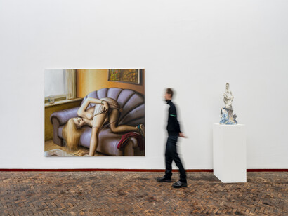 Johan Tahon ft. Michael Kirkham, exhibition view. Courtesy of Gerhard Hofland