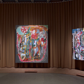 Grace Rosario Perkins, Circles, spokes, zigzags, rivers, vista de exhibición. Cortesía de Whitney Museum