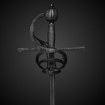 Sword J-192, a rapier created by Claude de Savigny (active in the late 16th century)
