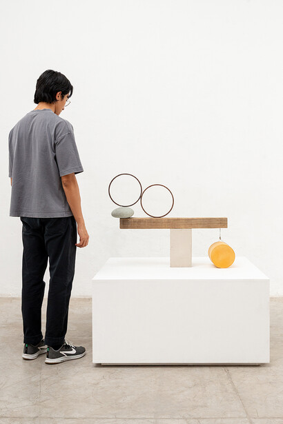 Various artists, Paintings and sculptures, exhibition view. Courtesy of Galleri Nicolai Wallner