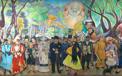 Diego Rivera, Sueño de una tarde dominical en la Alameda Central (detalle), 1947