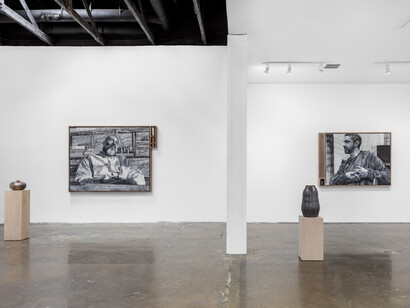 Kohshin Finley, Still life, exhibition view. Courtesy of Jeffrey Deitch Gallery