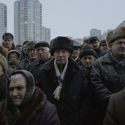 Luc Delahaye, A rally of the opposition candidate Alexander Milinkevich, 2006 © Courtesy of Luc Delahaye et de la galerie Nathalie Obadia, Paris / Bruxelles