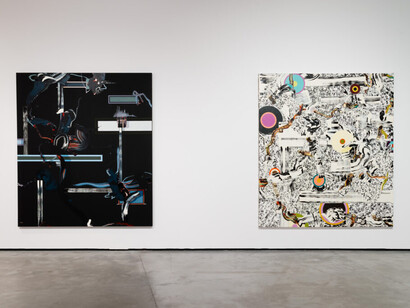 Fiona Rae, Vista, exhibition view. Courtesy of Es Baluard Museu d’Art Modern i Contemporani