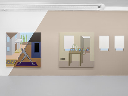 Emily Ludwig Shaffer, The fosse way, exhibition view. Courtesy of Galerie Pact