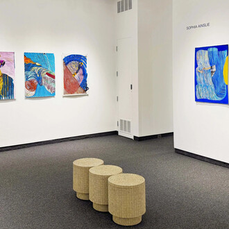 Sophia Ainslie, Woven, exhibition view. Courtesy of Gallery Naga